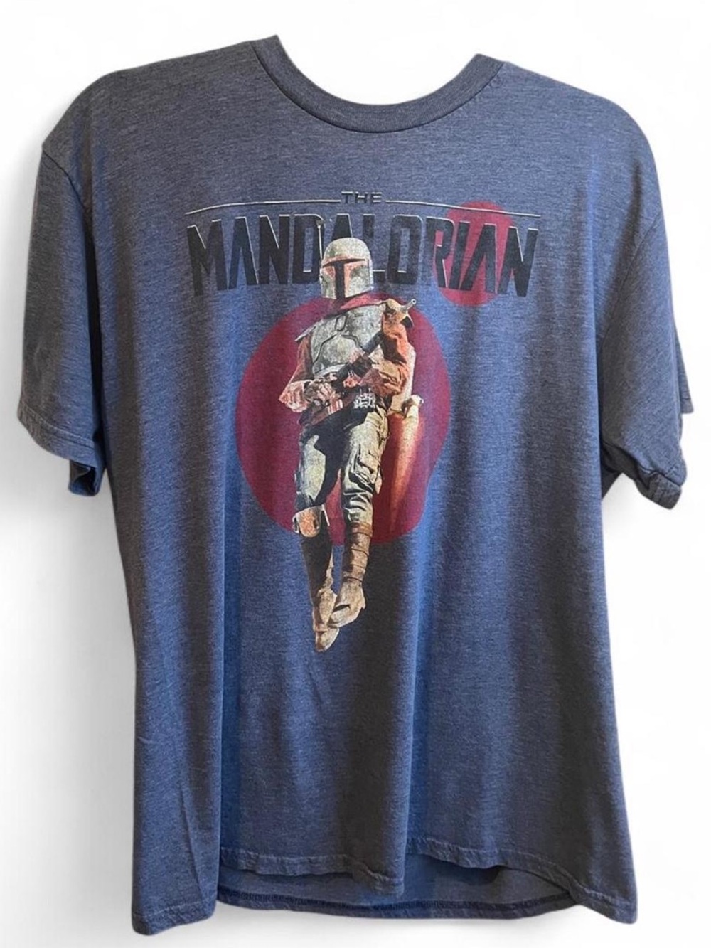 Star Wars MAD Engine Gray Mandalorian Graphic Tee